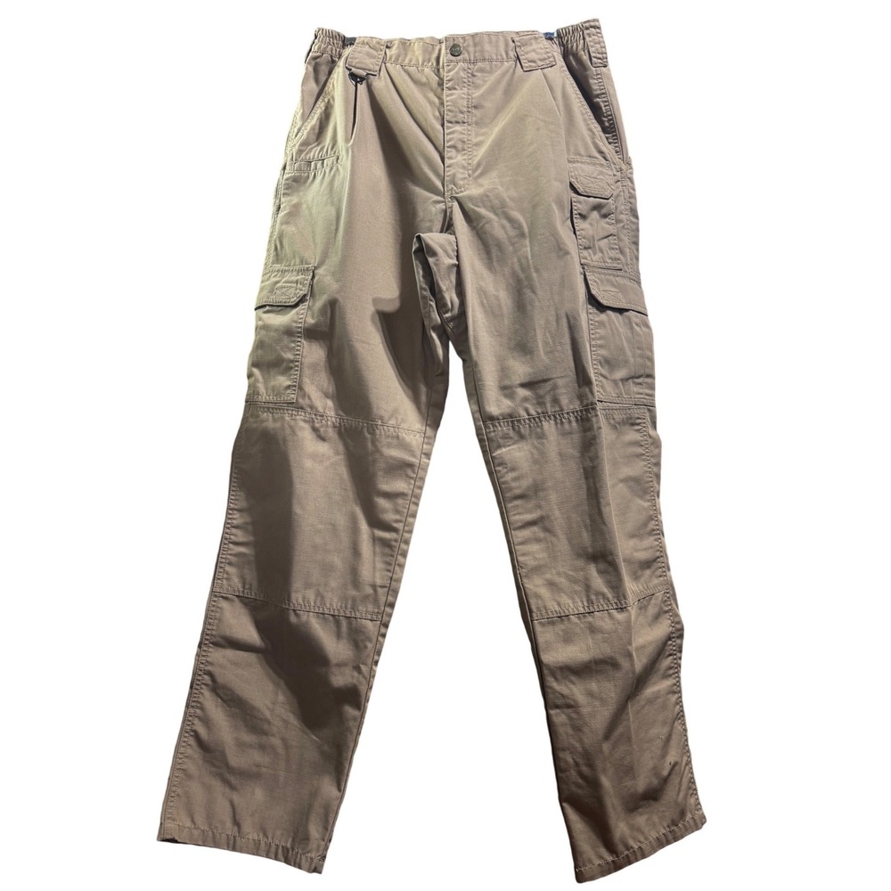 5.11 Tactical Cargo Pants Mens 36x34 Khaki Ripstop Workwear outdoor hiking